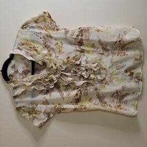 Van Heusen Studio blouse, calico, size medium